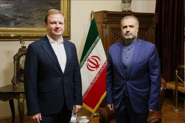 دیدار سفیر ایران در فدراسیون روسیه با نماینده دومای دولتی