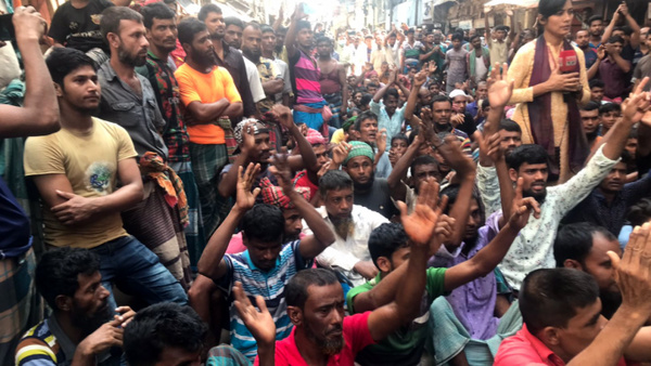 اعتراض به مرگ کارگر؛ فعالیت بازارهای بنگلادش را متوقف کرد