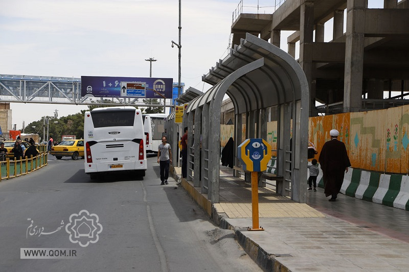 ۲۷ ایستگاه اتوبوس سطح منطقه قم ساماندهی و بهسازی شد