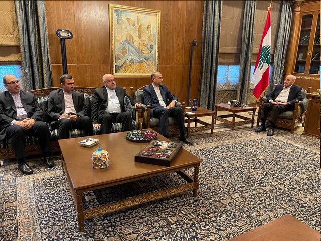 دیدار «امیرعبداللهیان» با رئیس مجلس لبنان