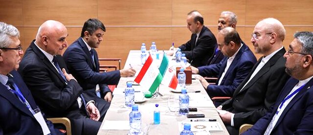 تاکید روسای مجالس ایران و تاجیکستان بر تسهیل همکاری بخش‌های خصوصی دو کشور