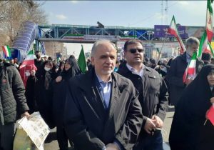 حضور وزیر دادگستری در راهپیمایی ۲۲ بهمن