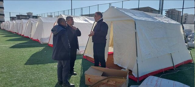 برپایی کمپ اسکان مجهز به امکانات خدماتی و بهداشتی ایران در شهر «آدیمان» ترکیه