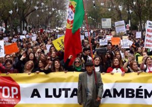 هزاران کارگر پرتغالی برای افزایش دستمزد، بهبود حقوق بازنشستگان و مهار قیمت مواد غذایی تظاهرات کردند