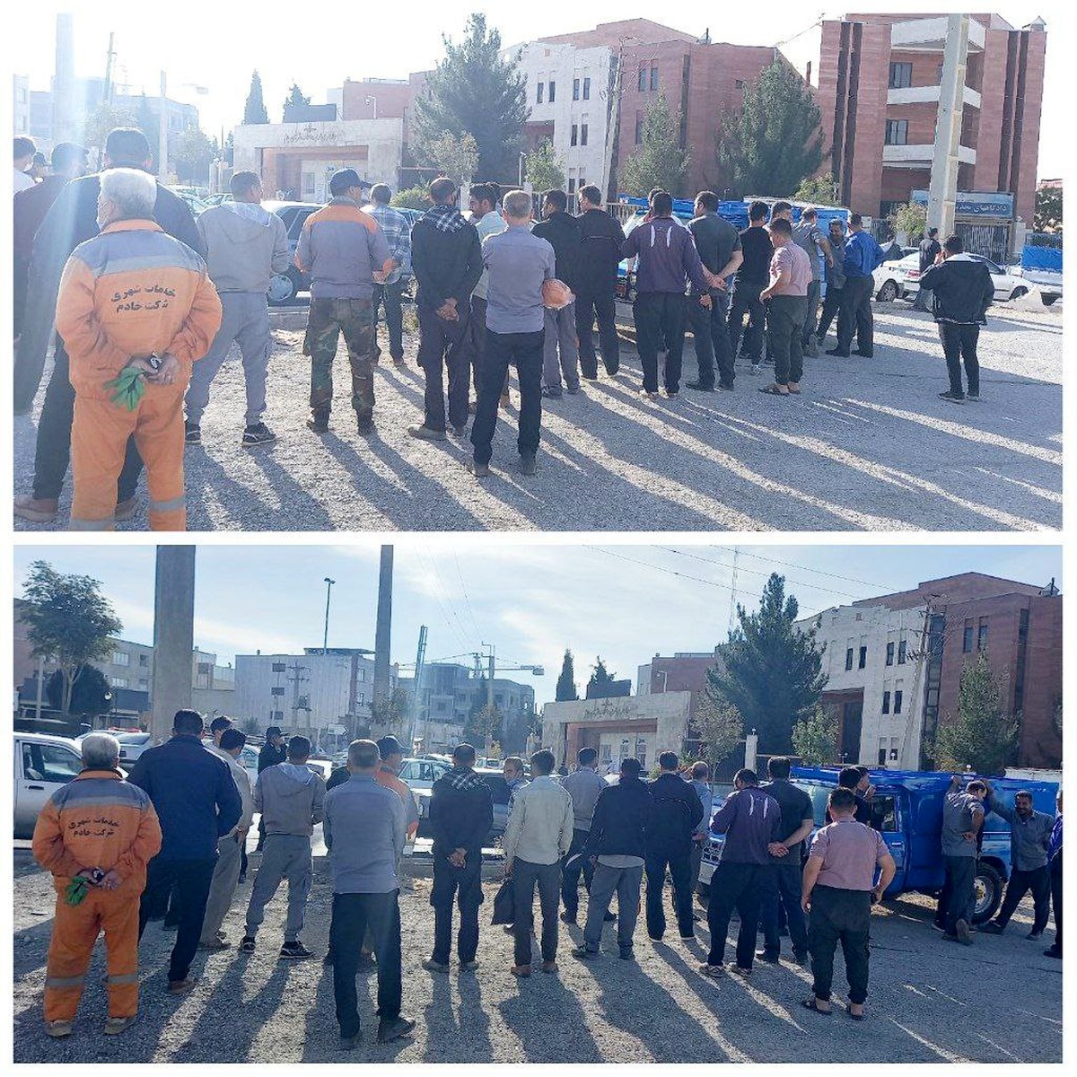 اعتراض کارگران خدماتی شهرداری ایلام به معوقات مزدی