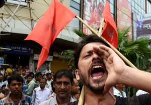 اعتراض کارکنان شهرداری‌های هندوستان در اعتراض به امنیت شغلی و تغییر طرح بازنشستگی