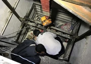 مصدومیت کارگر ساختمانی بر اثر سقوط در چاهک آسانسور