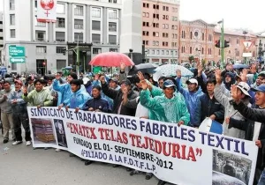 اعتصاب و اعتراض مزدی کارگران شهرداری در بولیوی