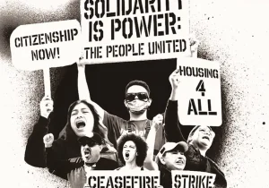 فراخوانِ فعالان کارگری در آمریکا برای راهپیمایی بزرگ روز کارگر در لس‌آنجلس علیه استثمار و جنگ