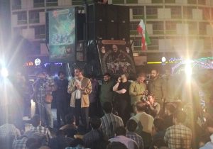تجمع مردم برای سلامتی رئیس‌جمهور در میدان ولیعصر (عج)