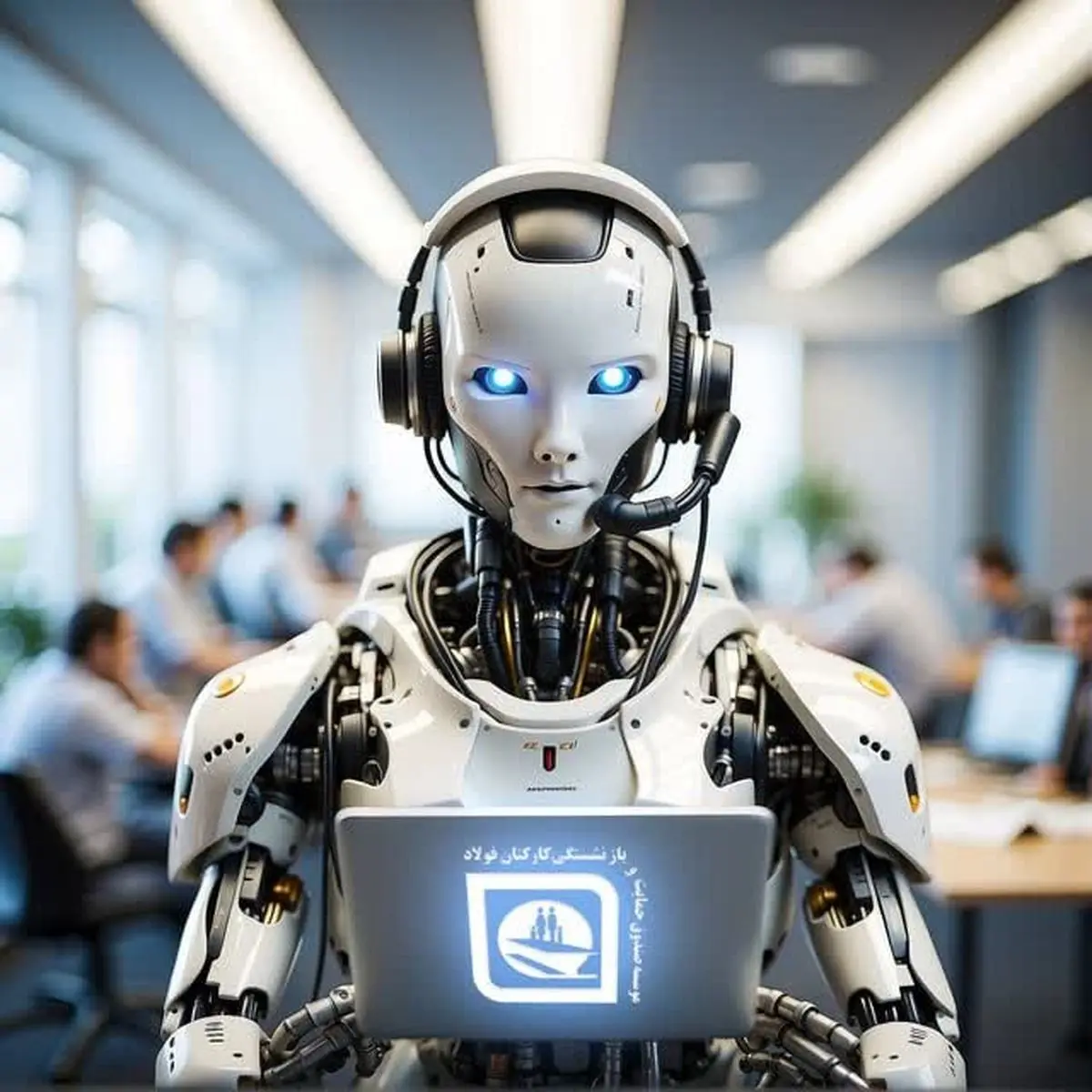 ربات هوشمند به سوالات بازنشستگان در صندوق بازنشستگی فولاد پاسخ می‌دهد